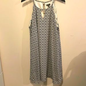 White/Navy dress